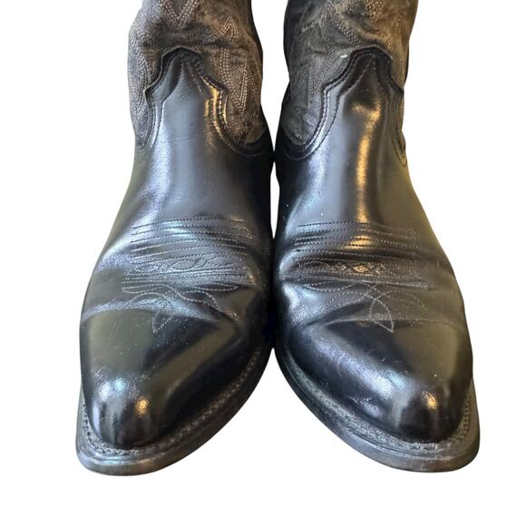 Durango DB400 Men's US 10.5 Black Leather Embroidered Western Cowboy Boots - Picture 10 of 10